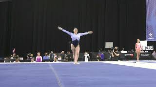 Ciena Alipio  Floor Exercise  2022 Winter Cup  Senior Women [upl. by Ahtibat]