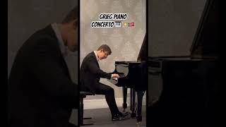 Playing GRIEG PIANO CONCERTO 🎹✨🇳🇴 piano chopin grieg [upl. by Malvino]