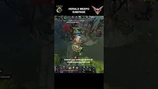 Herald meepo rampage player perspective shorts meepo dota2 [upl. by Barclay]