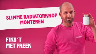 Slimme radiatorknop monteren in een handomdraai  Fiks t met Freek [upl. by Robison]