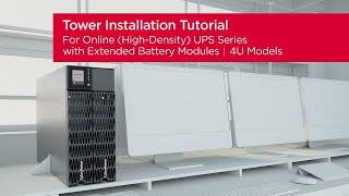 CyberPower Online HighDensity UPS Series 4U for Tower with EBM Product Installation Tutorial [upl. by Ruyam]