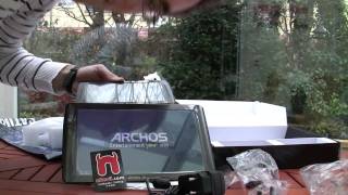 Archos 101 Internet Tablet ausgepackt  Vergleich mit Archos 70 [upl. by Anesusa]