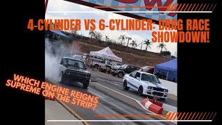 4 Cylinder vs 6 Cylinder  Midway Drags Raceway  28 April 2024 [upl. by Colene]