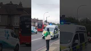 Police Van Responding Past Catford Police Base [upl. by Garey]