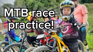 5yr old in a MTB race  Fly Up 417 practice run [upl. by Imas553]