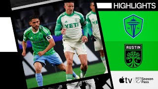 Seattle Sounders FC vs Austin FC  Full Match Highlights  March 2 2024 [upl. by Eckblad]