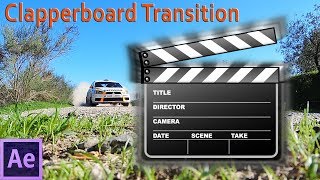 How to create simple Clapperboard Transition in After Effects  98 [upl. by Dibru]