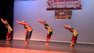 4 kids perform Kuchipudi Choreograhed by Hema Chavali at Sri Krishna Parijatham [upl. by Andrus]