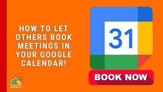 How to let others book a meeting with you using Google Calendar [upl. by Tteirrah714]