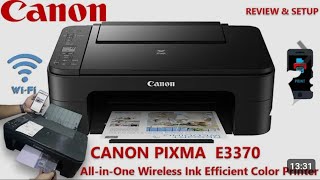 Canon PIXMA E3370 UNBOXING [upl. by Middle194]