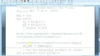 Direct linear transformation DLT of an oblique image in Matlab [upl. by Ethbun]