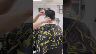 Pompadour taper premiumbarbersinc barber hairstyle barbershop haircut [upl. by Mountford]