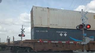 Close Call  BNSF 8391 motors through Coal City IL [upl. by Bobseine840]