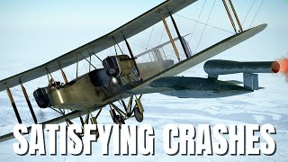 Satisfying Airplane Crashes amp V1 VS WW1 V260  IL2 Sturmovik Flight Simulator Crashes [upl. by Yevoc]