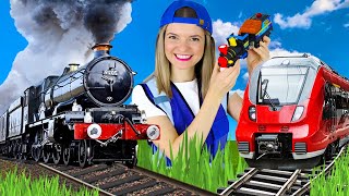 Trains for Kids  Steam Train Electric Train and Toy Train  Speedie DiDi Trains for Toddlers [upl. by Saberio]