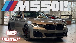 Walk Around and Overview 2023 BMW M550i xDrive 500 horsepower M5 “lite” [upl. by Nagiem]