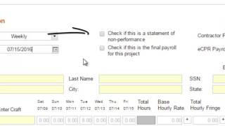 Module 2 Online Certified Payroll Reporting Entering Payroll Information  Part 1 310 [upl. by Eyeleen]