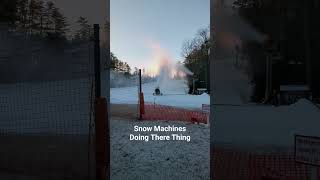 Snow Machines Hard At Work  Sapphire Valley  NC [upl. by Ahsote]