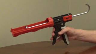 Lightweight Plastic Caulk Gun with Scraper and Smoothing Tool [upl. by Brainard]