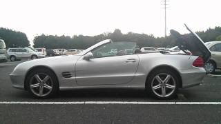 MercedesBenz SL500 Roof Action From The Side [upl. by Holmann]