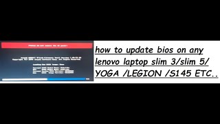 how to update bios on lenovo laptop [upl. by New335]