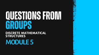 Application Questions from Groups  MAT203  DMS MODULE 5  KTU  Anna Thomas  SJCET [upl. by Chance]