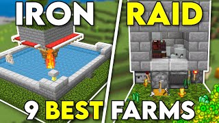 9 MUST HAVE Farms Minecraft Bedrock 120 [upl. by Khalid698]