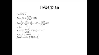 Espaces vectoriels partie 35  Formes linéaires et hyperplans [upl. by Cinamod45]