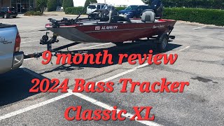 2024 Bass Tracker Classic XL 9 month review [upl. by Nylarac]