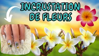 TUTO INCRUSTATION FLEUR SUR CAPSULE 2021  COMMENT FAIRE UNE INCRUSTATION DE FLEUR SUR UN ONGLE [upl. by Llenyt]