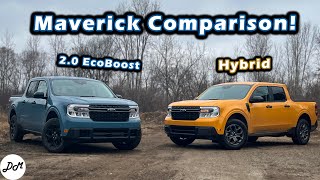 2022 Ford Maverick – Hybrid vs EcoBoost Comparison [upl. by Ibmab]