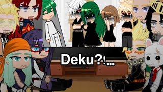 Pro heroes LOV Parents react to “what happened to deku”  mhabnha  Gacha clublife [upl. by Sidran]