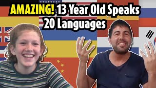 AMAZING 13 year old polyglot speaks 20 languages [upl. by Wenn]