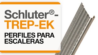 Cómo instalar un remate para cantos de cerámica sobre escaleras Schluter®TREPEK [upl. by Angelina636]