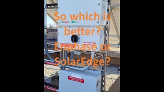 Solaredge vs Enphase Which is easier better [upl. by Alemap]