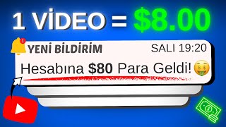 YOUTUBE VİDEOSU İZLEYEREK DAKİKADA 8 PARA KAZAN 💰  Video İzleyerek İnternetten Para Kazanma [upl. by Betteann]