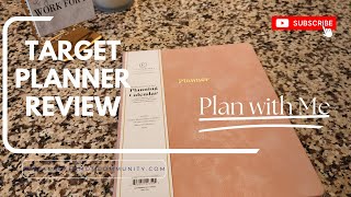 Target Undated Planner Review New Planner planwithme [upl. by Eiro]