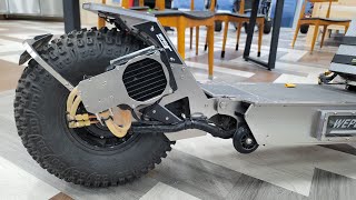 Electric Scooter WEPED Dark Knight Liquid Cooling System Final Version  Top Speed 1258km 78 MPH [upl. by Airla579]