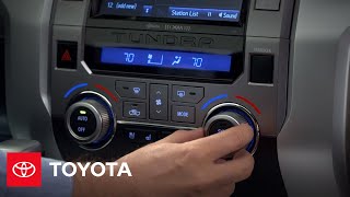 2014 Tundra HowTo Dual Zone Automatic Climate Control  Toyota [upl. by Paulina862]