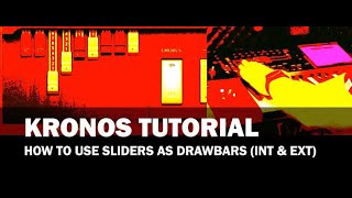 KORG KRONOS Tutorial  How To Use Sliders As Drawbars Internal amp External [upl. by Thorman]