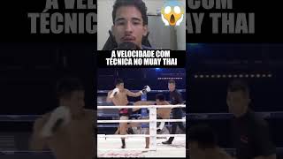 A VELOCIDADE COM TÉCNICA NO MUAY THAI [upl. by Vance487]