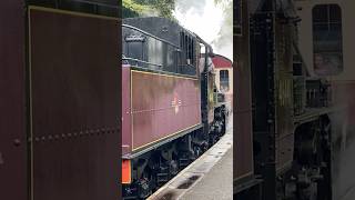 2Mt 46441 at the Lakeside and Haverthwaite railway lakeside station [upl. by Kerin]