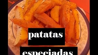 Patatas especiadas al horno sin aceite [upl. by Ellerehs]