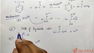 A mixture of benzaldehyde and formaldehyde on heating with aqueous NaOH solution gives  12  AL [upl. by Snyder]