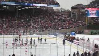 2009 Winter Classic National Anthem at Wrigley Field [upl. by Bab246]