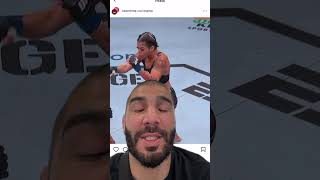 Tracy Cortez loses eye lash UFC Denver ufc ufcfighter [upl. by Arahsat]