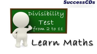 Divisibilty Test  Tips and Tricks for Numbers 2 to 11 [upl. by Skilken]