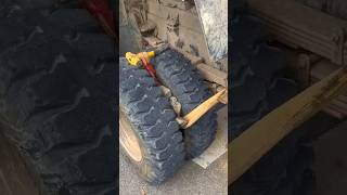 Truck life Stone removing from tyre trucks atrangicarkur trucklife ytshort shorts diwali [upl. by Garrick]