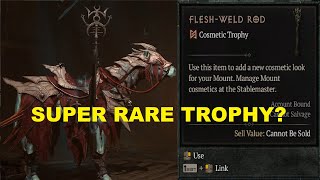 FleshWeld Rod Trophy  Diablo 4 Cosmetic Showcase [upl. by Felisha859]