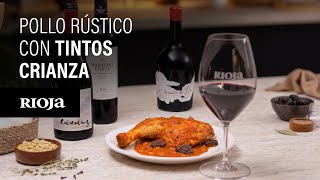 Pollo rústico con ciruelas  Video Maridajes Rioja [upl. by Lehcyar]